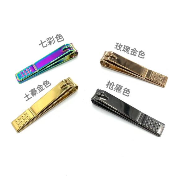Large square nail clippers colorful nail art atools anti-foam stainless steel nail clippers pedicure tools can print logo - Image 8