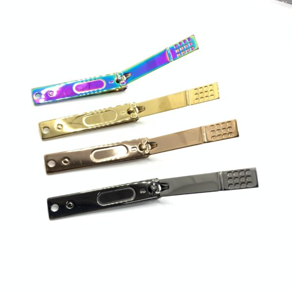 Large square nail clippers colorful nail art atools anti-foam stainless steel nail clippers pedicure tools can print logo - Image 6