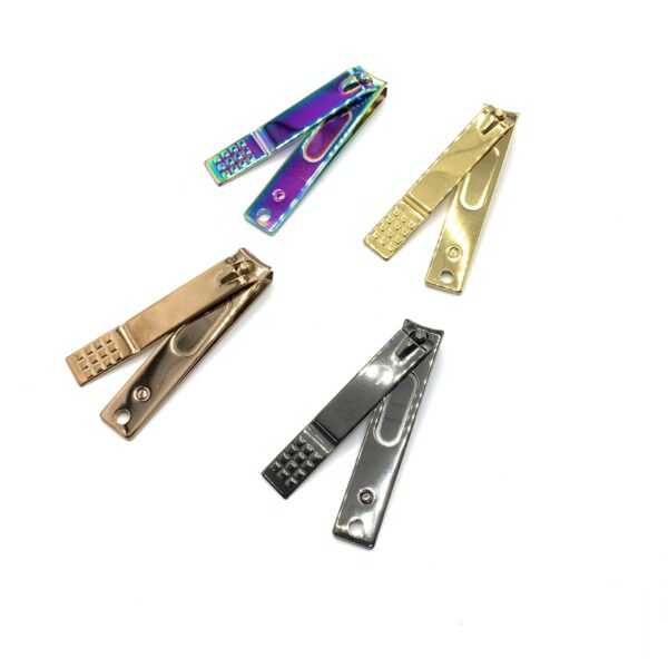 Large square nail clippers colorful nail art atools anti-foam stainless steel nail clippers pedicure tools can print logo - Image 5