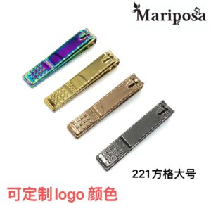 Large square nail clippers colorful nail art atools anti-foam stainless steel nail clippers pedicure tools can print logo