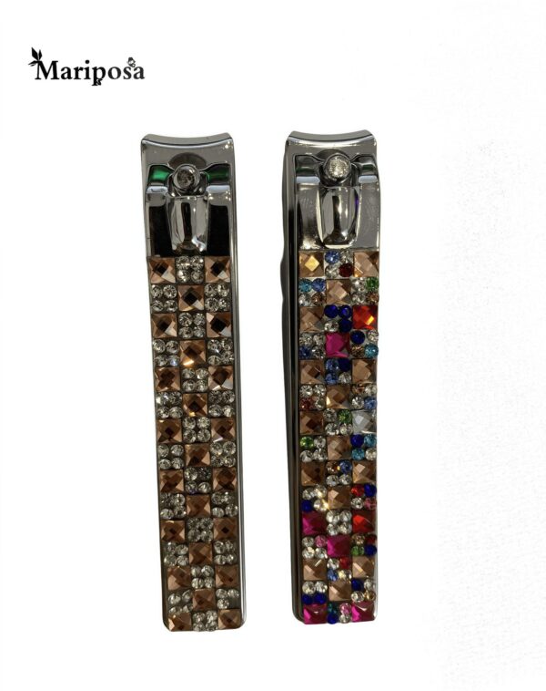 New style rubber-coated diamond nail clippers, single piece, carbon steel, colored diamond, manicure and pedicure tool - Image 3