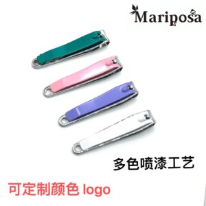 Wholesale Factory Large Size 0818 Nail Clippers Painting Process Anti-Splash Nail Clippers Stainless Steel Logo Color