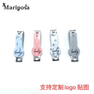 Factory Direct Sales Stainless Steel Small Customized Size Nail Clippers Anti Splash Nail Clippers Single Pack Household Nail Clippers