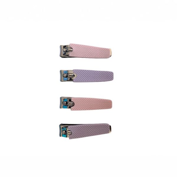 Factory Wholesale Nail Clippers Single Ground Mouth Silicone Handle Nail Clipper Scissors Manicure Tool