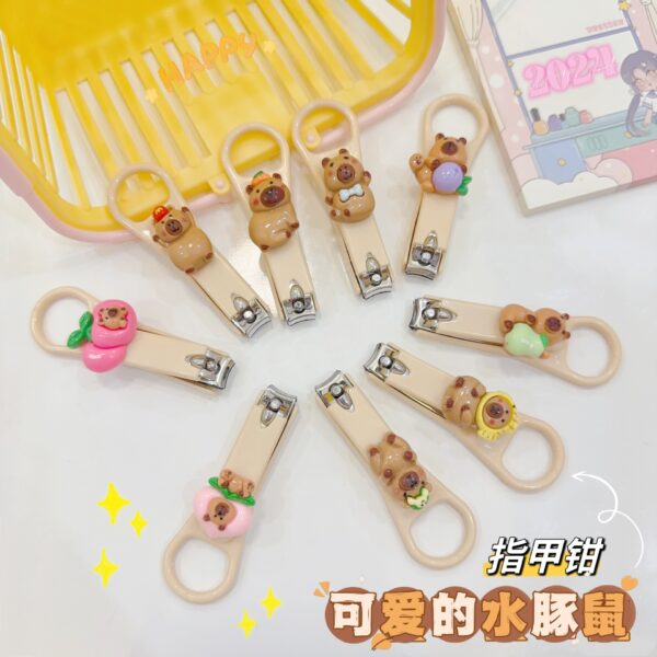 Cartoon Nail Clippers Individually Set Creative Adult Children Nail Clippers Household Portable Folding Cute Small Nail Clippers