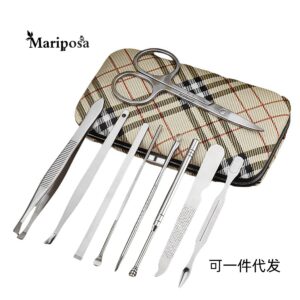 Factory Wholesale New Smiley Face Nail Clipper Set Nail Clipper Manicure 12-Piece Beauty Nail Set