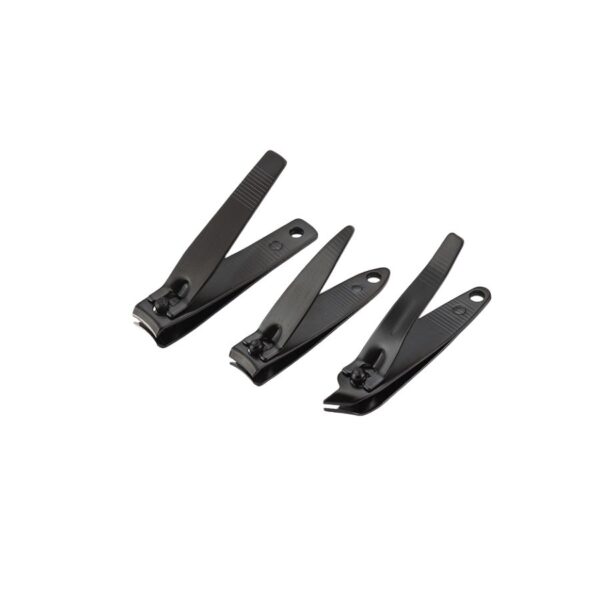 Factory Direct Sales Black Blade Checkered Nail Clipper Grain Dot Nail Clipper Oblique Mouth Practical Nail Clipper Single Black