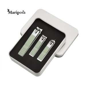 Factory Wholesale Iron Box Portable Manicure Tool Set Single Nail Clipper Set 3-Piece Set