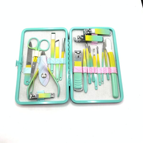 Factory Wholesale Beauty Nail Tool Set Yellow Gradient Set Household Professional Nail Clipper Set Decoration Nail