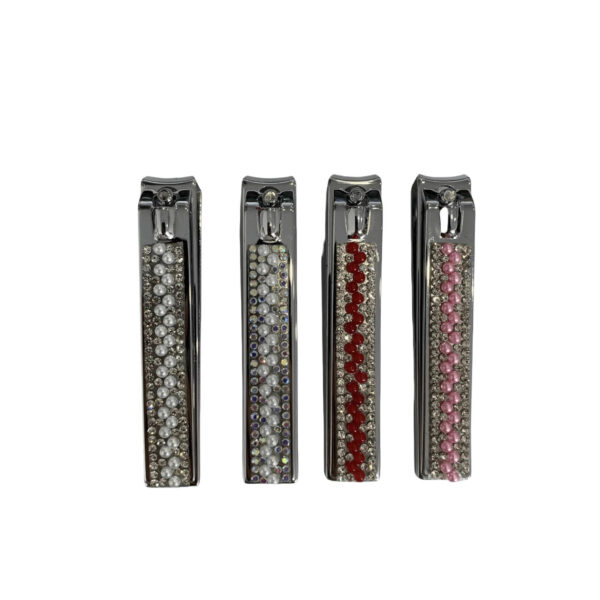 Factory batch of new large-sized flat-mouth nail clippers with rubber-faced veneers