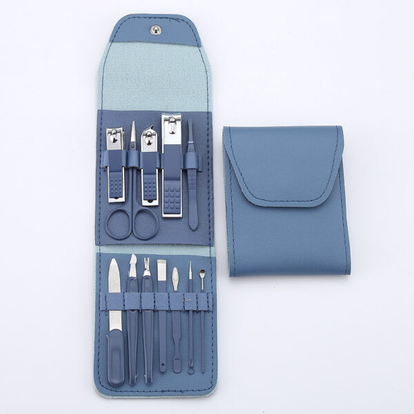 Factory wholesale 12-piece sets of folding nail clippers, complete sets of beauty and nail care, professional pedicure knives, nail clippers and tools - Image 2