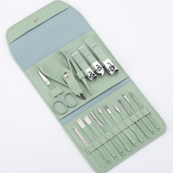 Factory wholesale portable foldable nail clipper sets, nail clippers, nail clippers, pedicure tools, scissors, ear picks and sleeves - Image 3