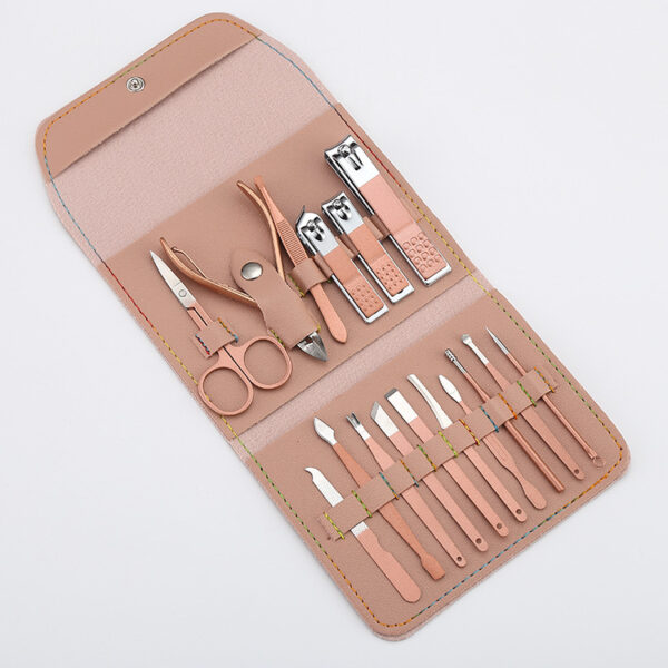 Factory wholesale portable foldable nail clipper sets, nail clippers, nail clippers, pedicure tools, scissors, ear picks and sleeves - Image 5