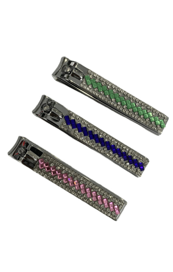Factory wholesale fashionable diamond-encrusted nail clippers, nail clippers, nail clippers, single nail art tools, household portable and full of diamonds - Image 2