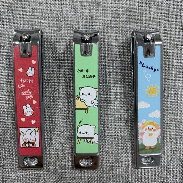Factory Wholesale Household Portable Flat-Mouth Nail Clipper Exquisite Nail Clipper Single UV Print Nail Clipper Tools