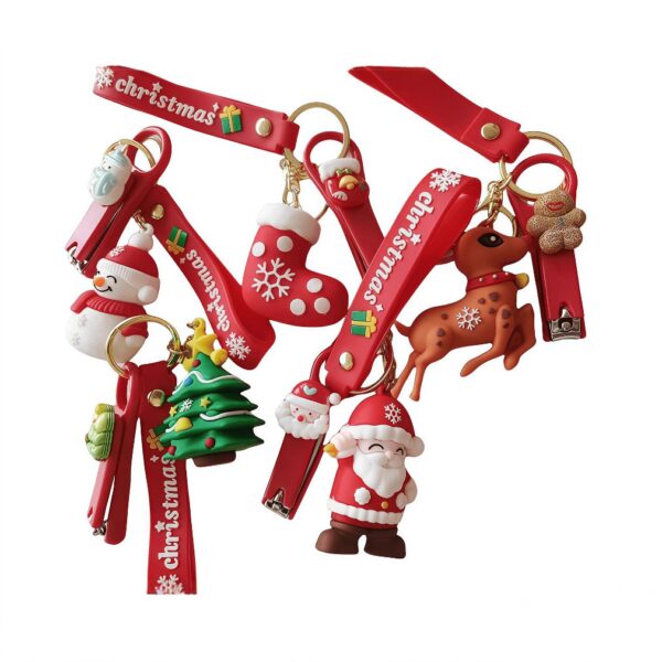 Factory Wholesale Cartoon Cute Santa Claus Snowman Nail Clippers Single Nail Clippers Christmas