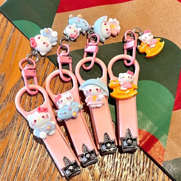 Glitter Cute Cartoon Key Chains Men And Women's Car Key Chains Creative Bags Pendants Couples Stalls Night Market Gifts