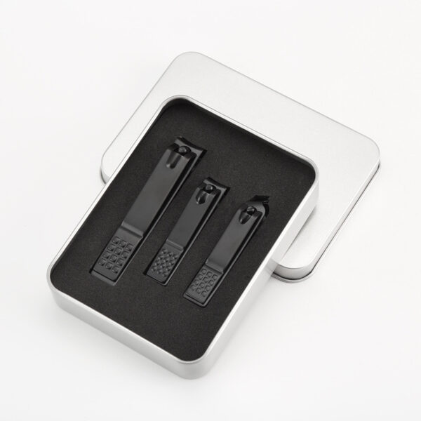 Iron Box Nail Clipper Set Three-Piece Nail Clipper Set Box Nail Clipper Set Printed Logo